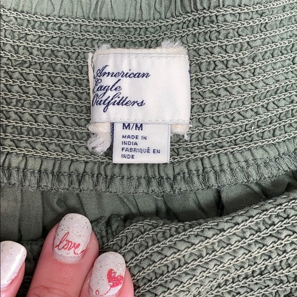 Sage, lace detailed skirt - Picture 2 of 2